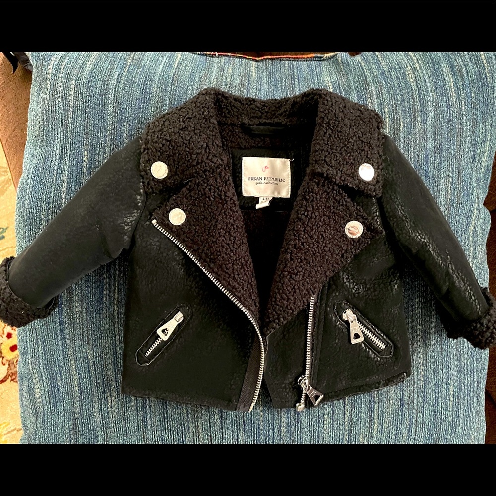 Baby girl moto jacket